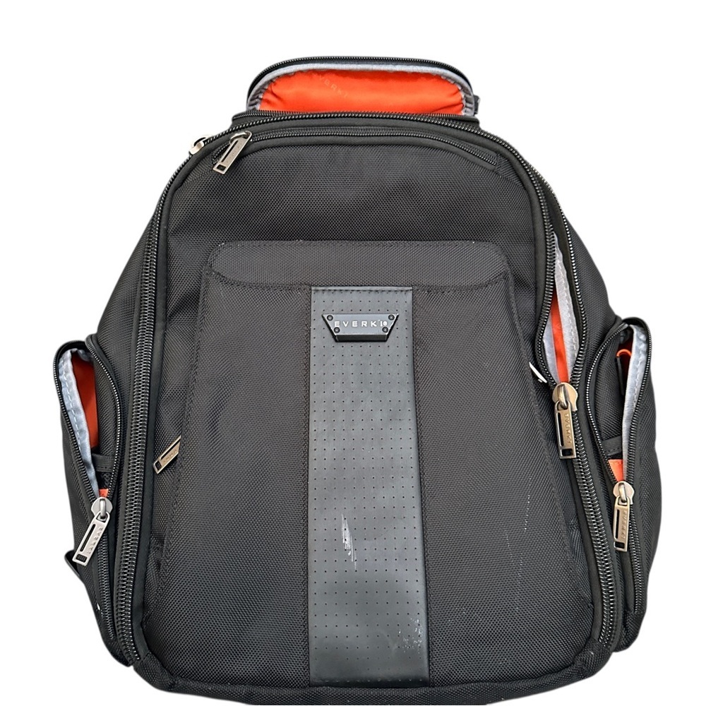Everki Black and Orange Men's Backpack travel